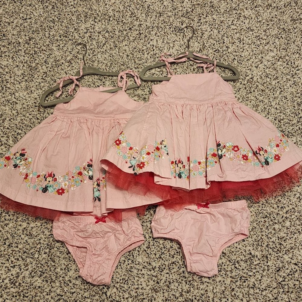 Disney tutu couture - 12 Month Minnie Mouse spaghetti strap tutu dress